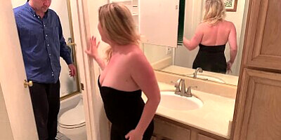 Busty blonde fucks her roommate to pay the rent