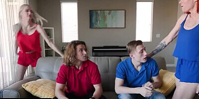 Mom Swap - I bet I can fuck your step mom! while you watch