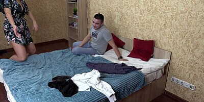 Mommy didn’t fuck for a long time and decided not to refuse her young stepson