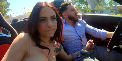 Melody Foxx ends insane POV fuck with cum on ass