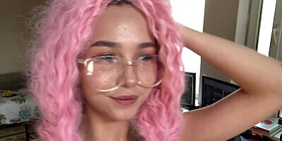 A YOUNG ASIAN WOMAN ASKS HER FRIEND TO SIT ON HIS FACE