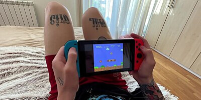 Step Sis Says PLAY WITH MY PUSSY not the NINTENDO!