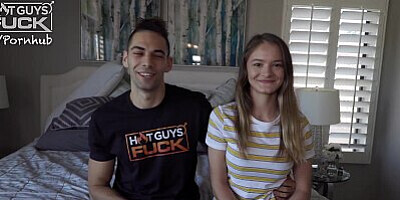 Little Shae Gets Piped Down By Luke, The Tallest Guy On HotGuysFuck!