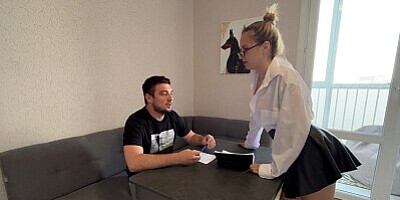 Hot Teacher Gives A Sex Lesson To A Virgin