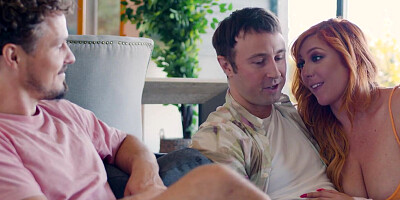 Cuckolded husband loves watching his thick and busty milf wife get pounded