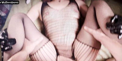 POV 4K! MILF Cat-Woman got some cum! REAL Amateur Couple!