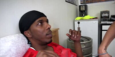 BANGBROS - Mia Khalifa Takes The QB's Big Black Cock Like A Champ