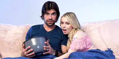 Flashy Haley Spades and Lucky Fae at long hair scene