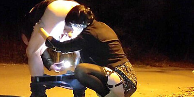 Simply Perfect! A Whore That Is Used As Exactly What Most Cunts Are A Fucking Living Urinal!