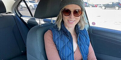 Cumming hard in grocery store with Lush remote controlled vibrator