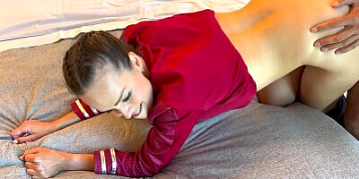 Halloween Cosplay / Star Trek’s La’an Noonien-Singh gets cum in ass, pussy & face while on a mission