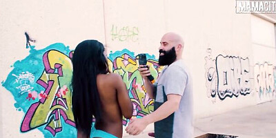 Ebony Slut Boni Brown Banged By Spanish Cock Then Facialized - MAMACITAZ