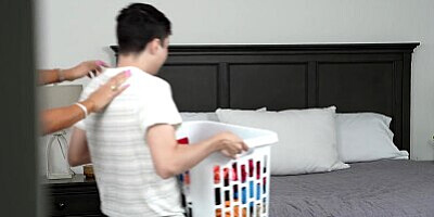 MILF Sandy Love asks Stepson, Can you see my nipples through this shirt? -S3:E8