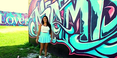 YNGR - Hot Busty Cuban Teen Loves Big Cock