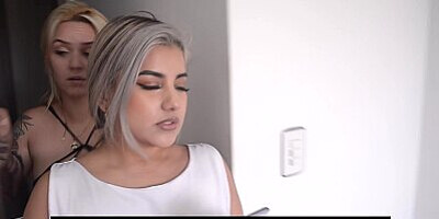 Cuckold fucks, licks pussy and gets squirt on her friends. Naty delgado, Isabellamout and dorothy