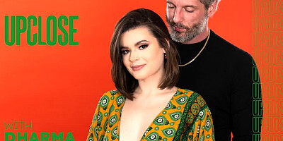 UP CLOSE - Natural Beauty Dharma Jones Makes DILF Mike Mancini Cum On Her Ass During RAW SEX