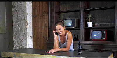 Slippery lesbian scissoring as masseuse seduces her sexy client