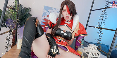 Beidou Genshin Impact Plays With Her Horny Pussy