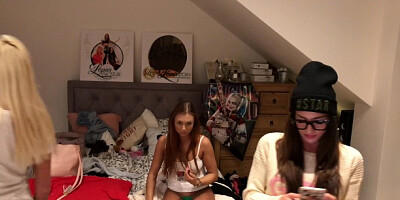 Lingerie party movie with sinful lassie from Leons TV