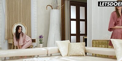 Sexy Neighbors Sabrisse, Stacy Cruz and Zlata Shine Have A Romantic Affair - A GIRL KNOWS