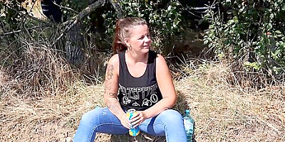 Pee Adventures - Pissing Herself While Talking With Her Boyfriend On The Phone
