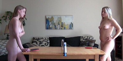 The Perfect Game Of Strip Table Tennis And A Fucking Machine