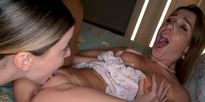 Nice Alexis Crystal and Angelique Lapiedra at skinny action