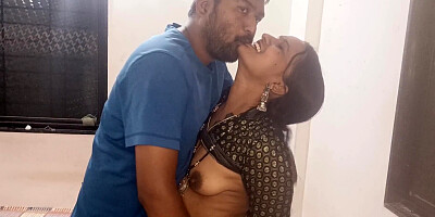 Tight Indian Pussy Wife With Saggy Boobs Makes Horny Desi Man Cum Fast Inside Pussy