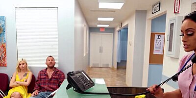 Reality Kings - Sneaky Kiara Cole sucks cock in waiting room