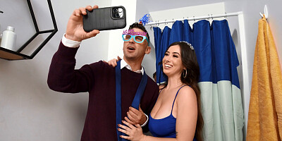 Surreal kind of fucking with a really stacked brunette