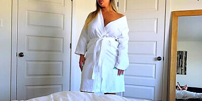 Step Mom MILF shows a Try on haul to Step Son