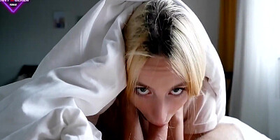Fucked Stepsister On The Parents Bed & Finished On The Ass With Anny Walker