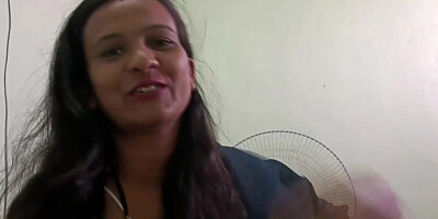 Cute Indian woman sucking dick before the drilling