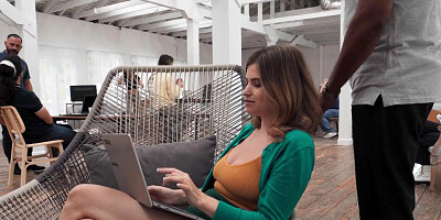 Nicole Rae sucks a hard cock and gets fucked in POV video