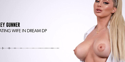 Cheating wife makes her first kinky ASMR audio of her experiencing DP