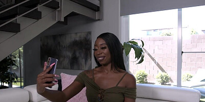 Stellar black seductress is going to find new talent and pleasure