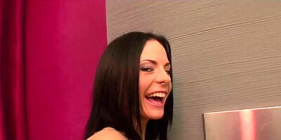 Vintage brunette is going to go through hardcore loving