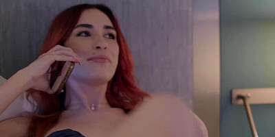 Horny girl flashes a BBC to imply that she is down to fuck