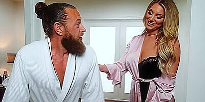 Adultmobile - Busty Kayley Gunner Shows Up Half Naked To Give Brad Newman The Best Massage