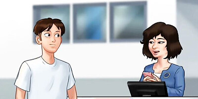 Summertime Saga #134 - MILF Landlady has huge boobs and she is a Sex addict Landlady & Tenant Relationship