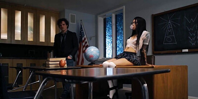 College girl is going to get fucked by her kinky teacher