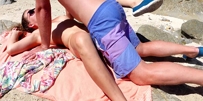 Nudist Woman Gives Me Her Pussy On A Public Beach! 7 Min