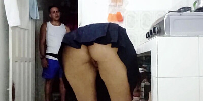 Hardcore Anal Sex My Neighbor In Her School Uniform Ends With Ass Full Of Cum