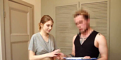 Loan fuck with a genuinely super hot blondie bitch