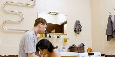 SISPORN. Tiny cutie with perfect natural tits enjoys sex with her stepbrother