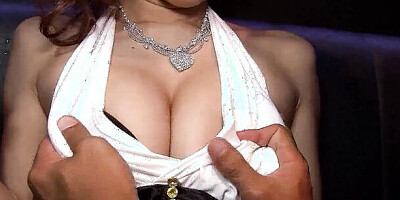 Petite Japanese Teen seduce to Group Sex at Public Bar by old Guys