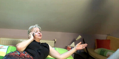 Hot blonde mommy begging to get destroyed by his dick