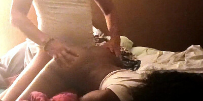 Guy Invites Sexy Neighbor For Steamy Fuck On Bed