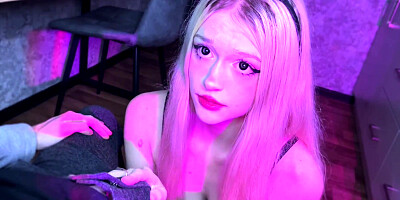 Beautiful Maid in a bunny suit apologizes with blowjob and exciting sex (with sound)