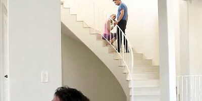 Family Strokes - Foxy Blonde Stepmother Seduced And Fucked Her Stepson In Front Of Her Husband (Kennedy Kressler)